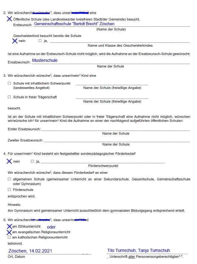 SchullaufbahnerklärungS2